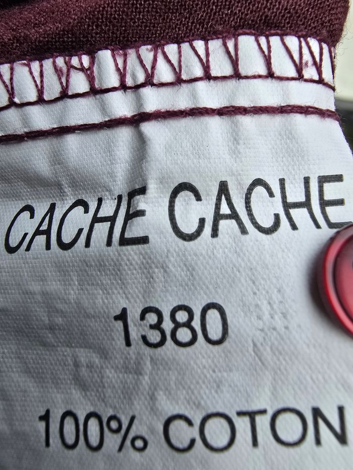Tunique tons burgundy choco🍒vintage y2k cache cache🍒Taille 38 - photo numéro 7