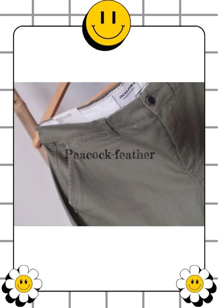 Pantalon kaki Jack et Jones neuf étiqueté 36 32 - photo numéro 4