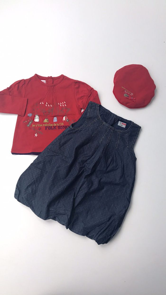Robe boule Name it 2-3 ans (98) haut la compagnie des petits 2 ans et béret t.2