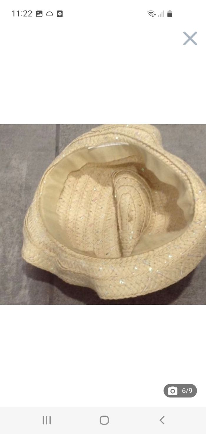 Chapeau de paille fille 10-12 ans - photo numéro 2