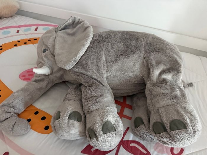 Oreiller en Peluche - Mode - Éléphant - 50x60 cm - Gris - Matériau de Haute Qualité - photo numéro 2