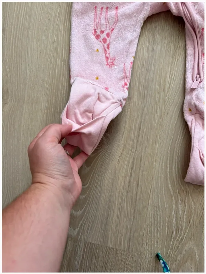 Pyjama bébé fille 12 mois Dim rose girafes 🦒 Velours - photo numéro 2