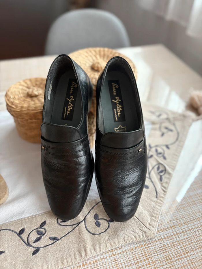 Mocassin Pierre Vyllar - 100% cuir - noir made in france - pointure 39 - photo numéro 2