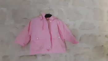 Blouson girly leger rose 12 mois vichy