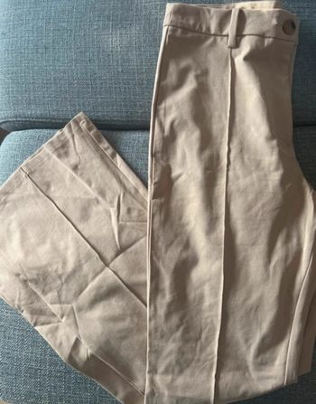 Pantalon taille haute beige taille L
