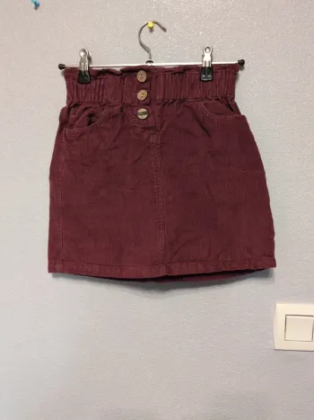 Jupe velours côtelé fille 8 ans