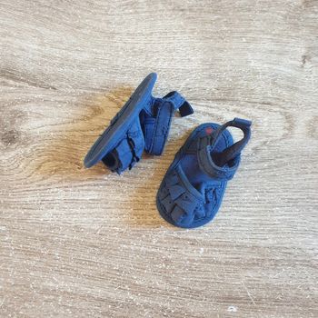 🩷 Sandales Kiabi bleu marine fille pointure 0/3 mois 16 #emyfleury_pointure16fille