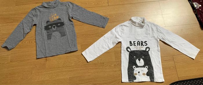 Lot de 2 t-shirt manches longues col roulé 36 mois