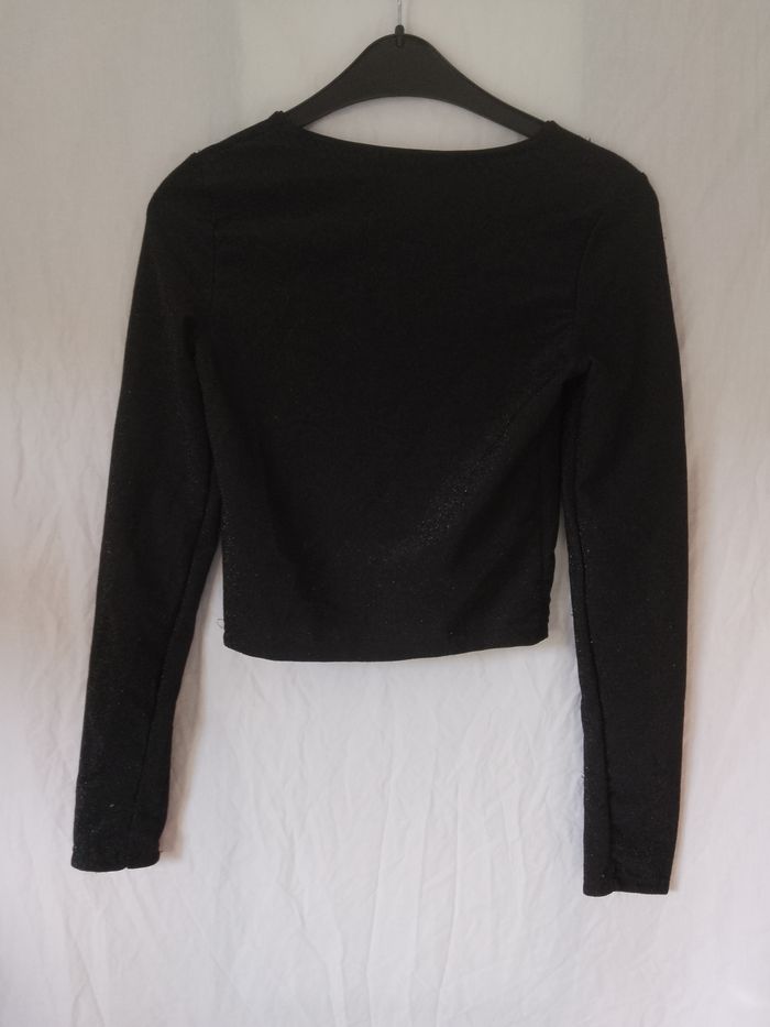 Haut noir pailleté H&M - photo numéro 3