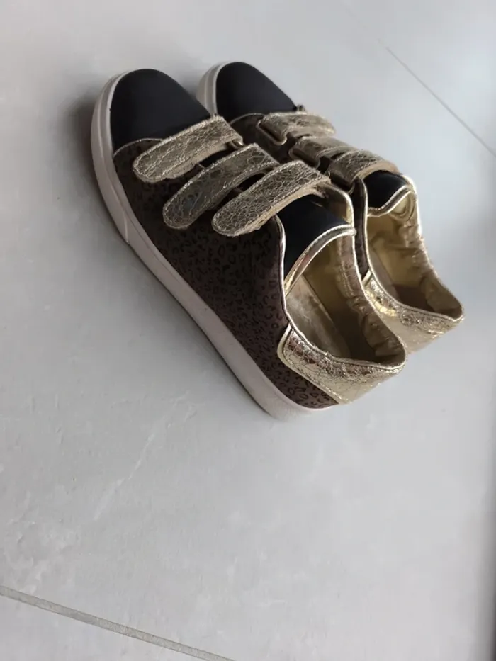CL11 - chaussures léopard dorées et noires - 37 - photo numéro 4
