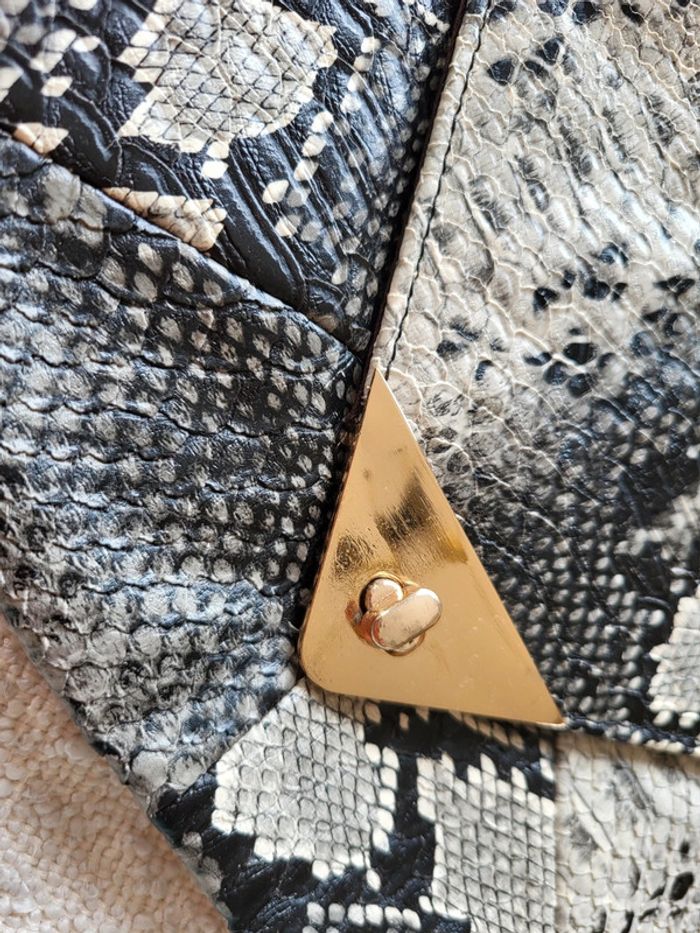 Pochette sac pour cérémonie et été motif serpent