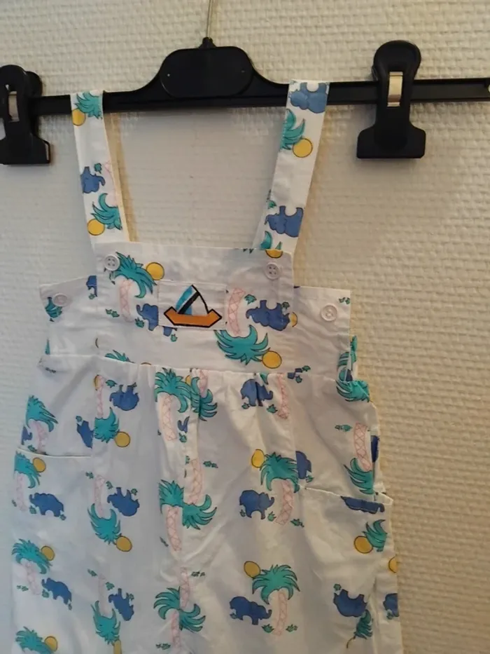 Salopette mixte neuf 12mois 100%coton - photo numéro 3