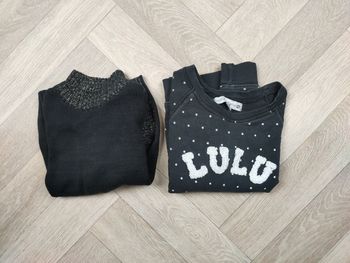 Lot de 2 pulls chauds Lulu Castagnette 6 ans