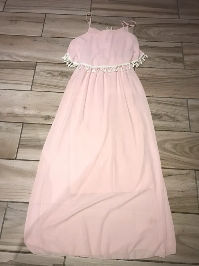 Robe à volant rose M/L - photo numéro 5