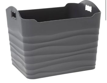 Panier de rangement EMHOUSE – effet vagues en relief 19 x 15 x 14 cm Neuf
