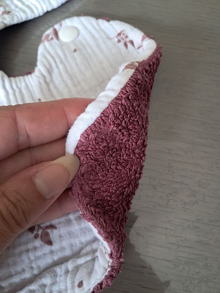 Bavoir serviette pression nouveau ne - photo numéro 2