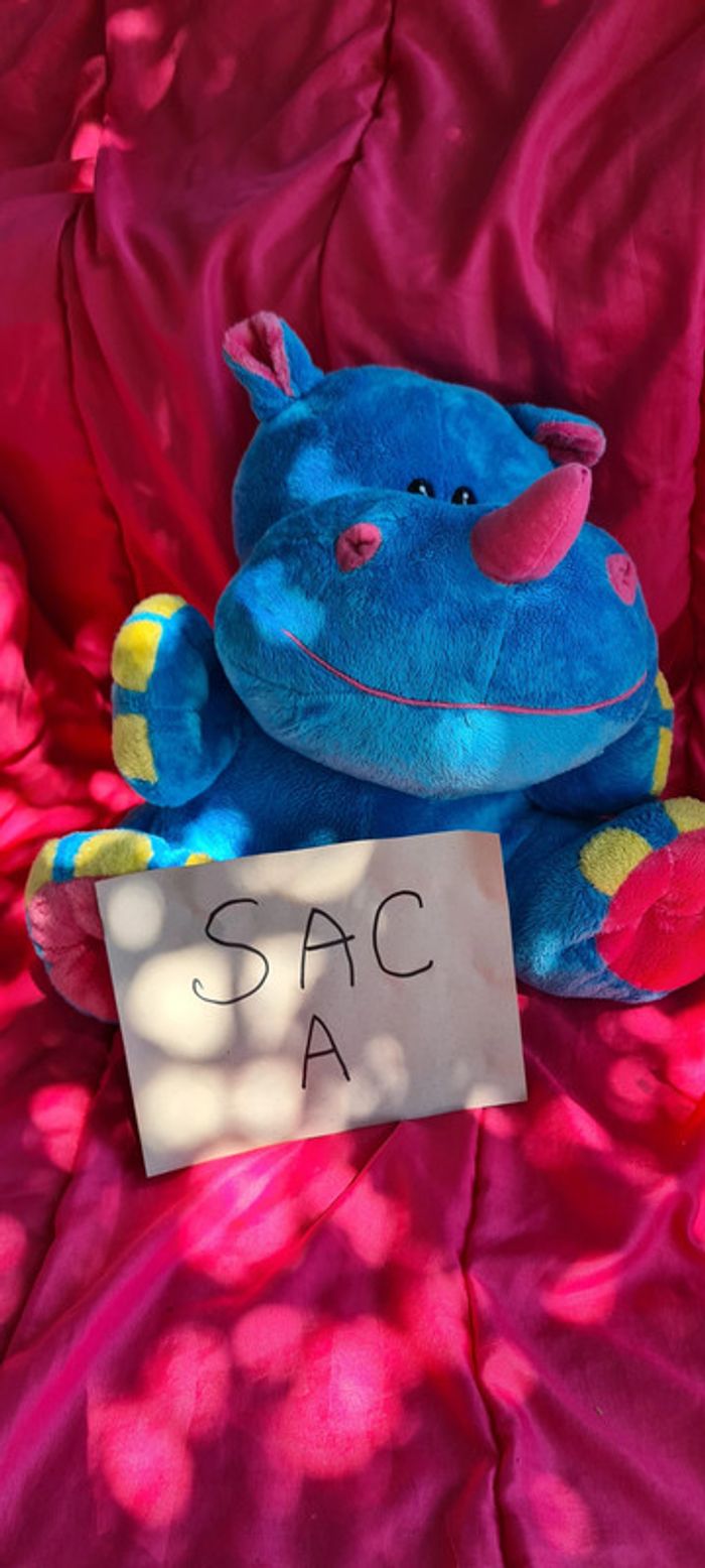 Hippopotame Géant ! bleu multicolore Logitoys - photo numéro 9