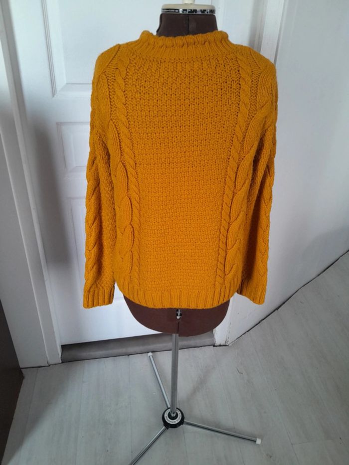 Superbe pull naf naf moutarde - photo numéro 2