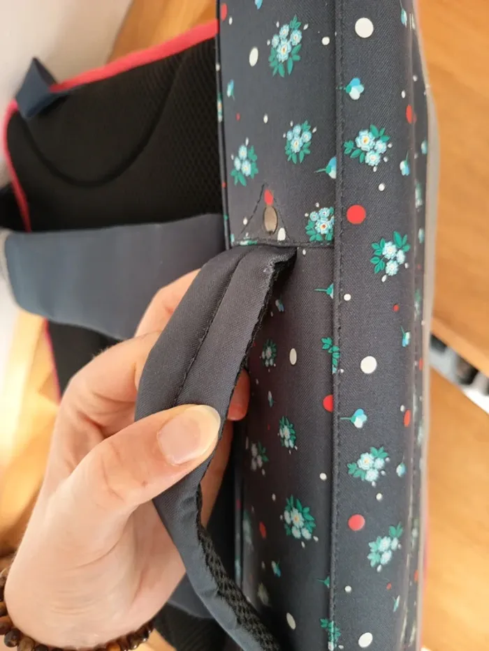 Cartable fille caméléon , 3 compartiments , fleurie - photo numéro 16