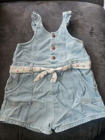 Combishort jean
