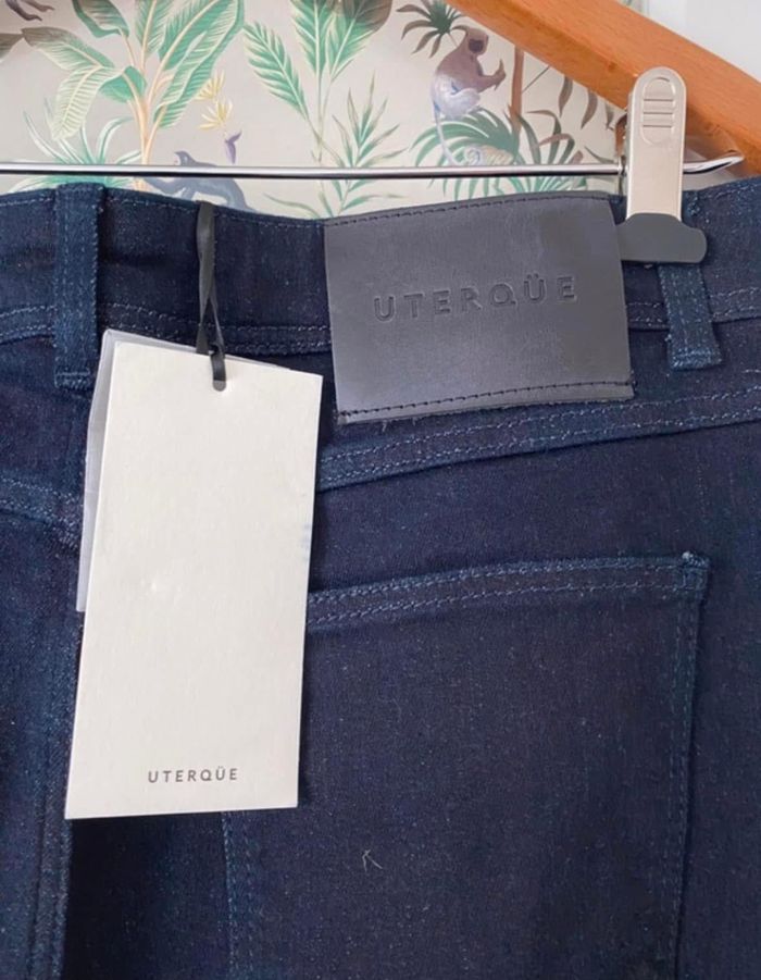 Pantalon pat’d’éléphant neuf uterqüe Pantalon flare Pantalon jean Taille 40 neuf - photo numéro 3