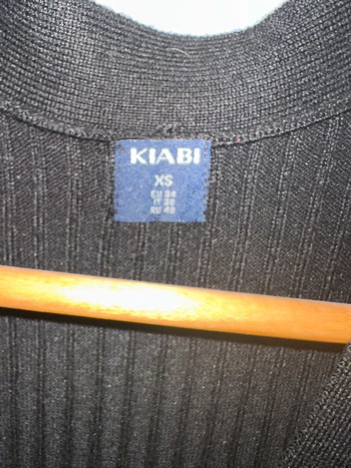 Robe longue moulante manches longues noir Kiabi - photo numéro 3