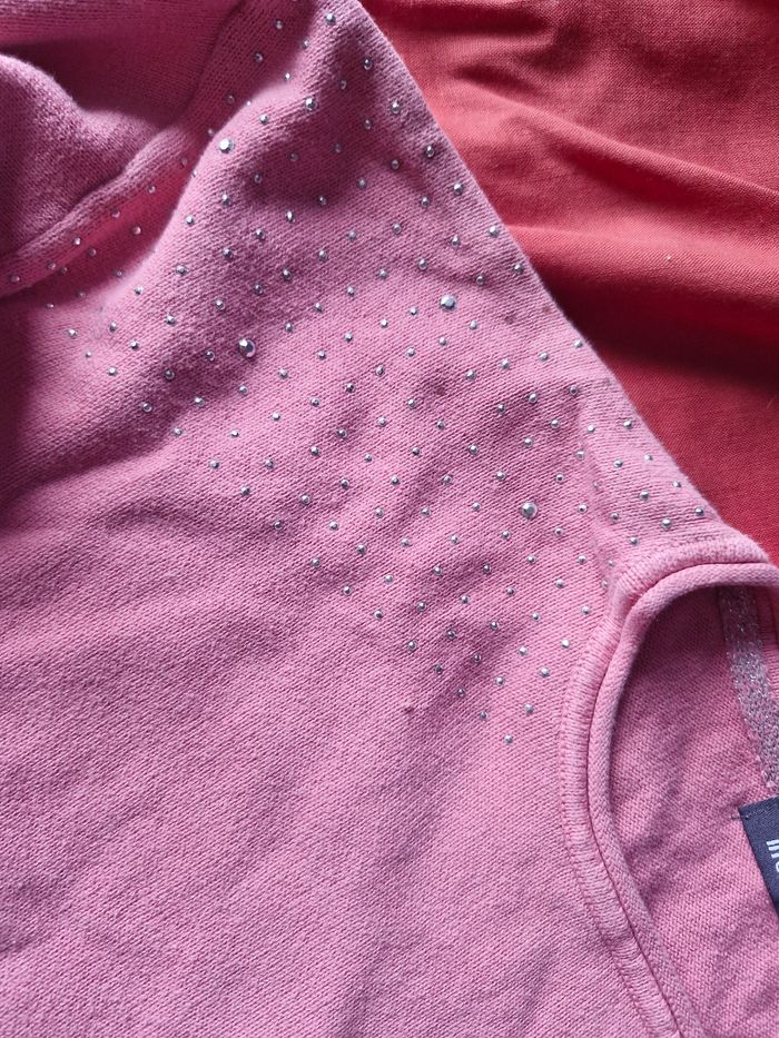 Superbe pull jersey déco brillants - photo numéro 5