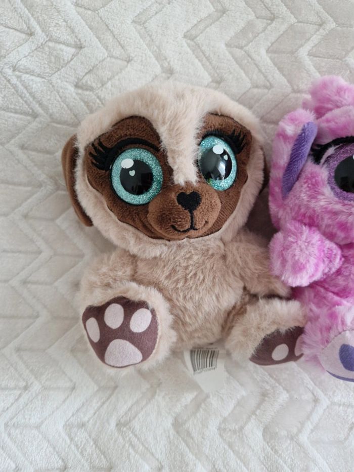Lot peluches yeux brillants - photo numéro 2