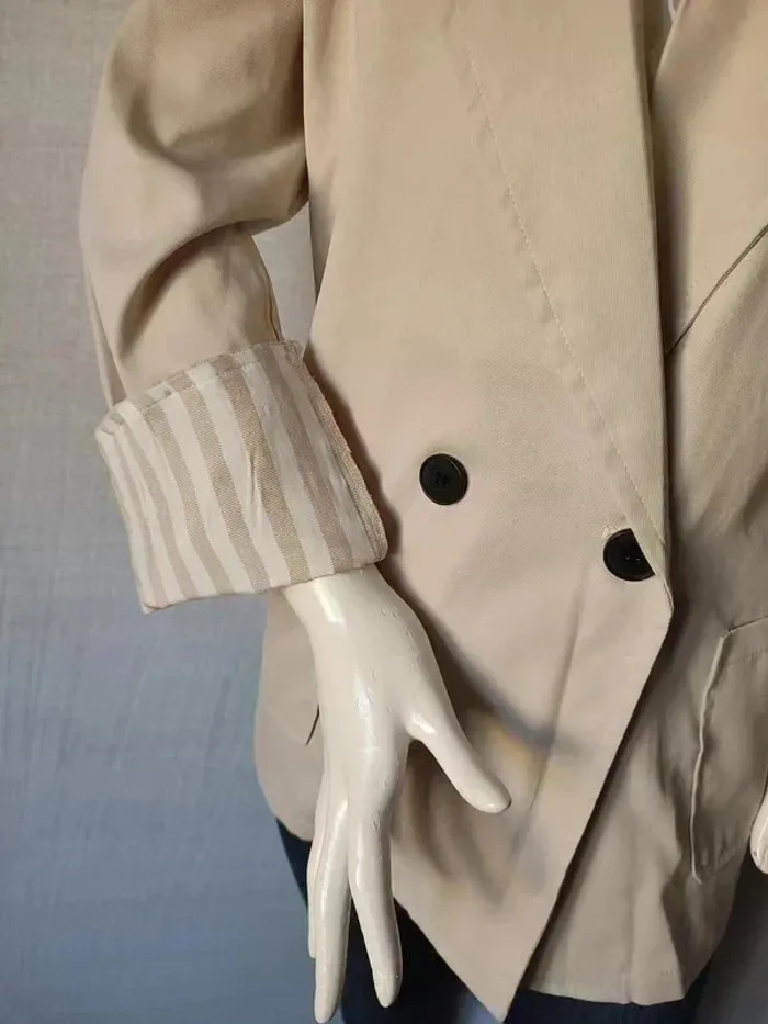 Veste blazer beige - photo numéro 4