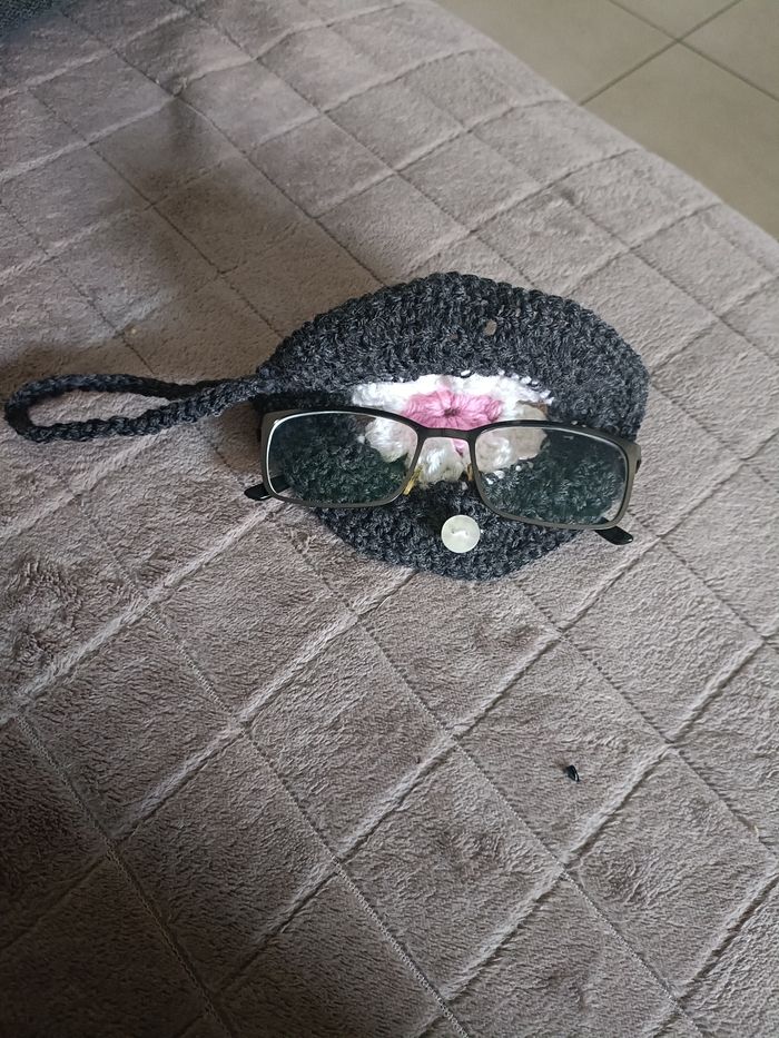 🎀 Sublime étui de lunettes - pièce unique faite main🎀 - photo numéro 2