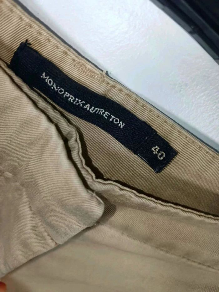 C6 shirt beige Monoprix 40 - photo numéro 3