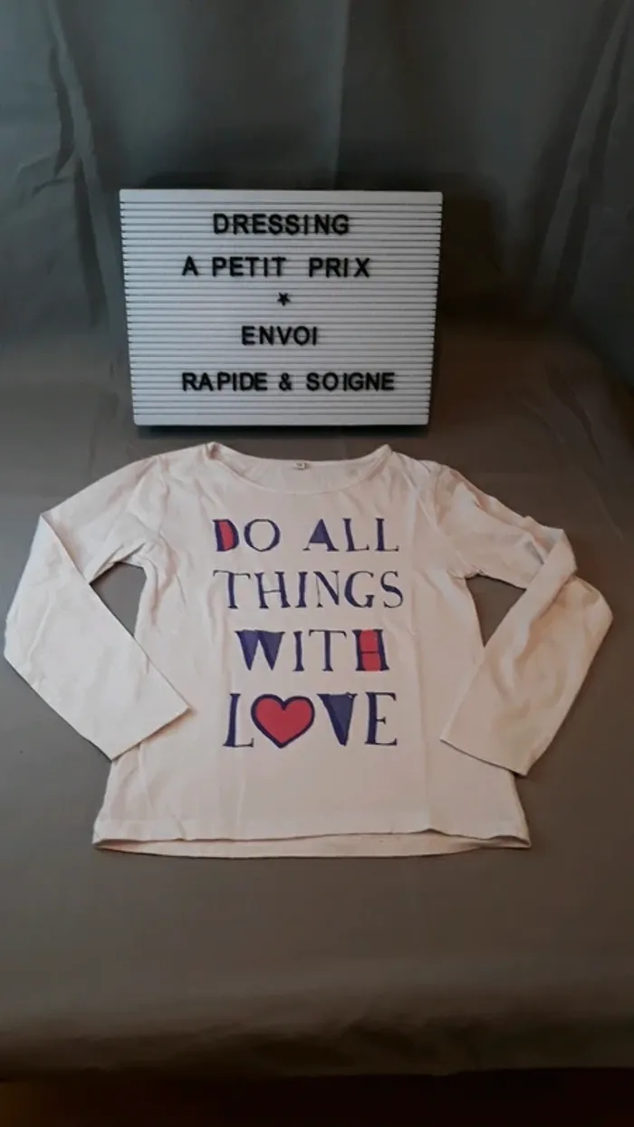 T shirt manche longue 5/6 ans