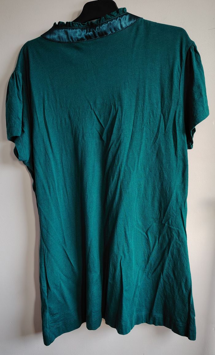 Haut vert satiné – H&M - photo numéro 3