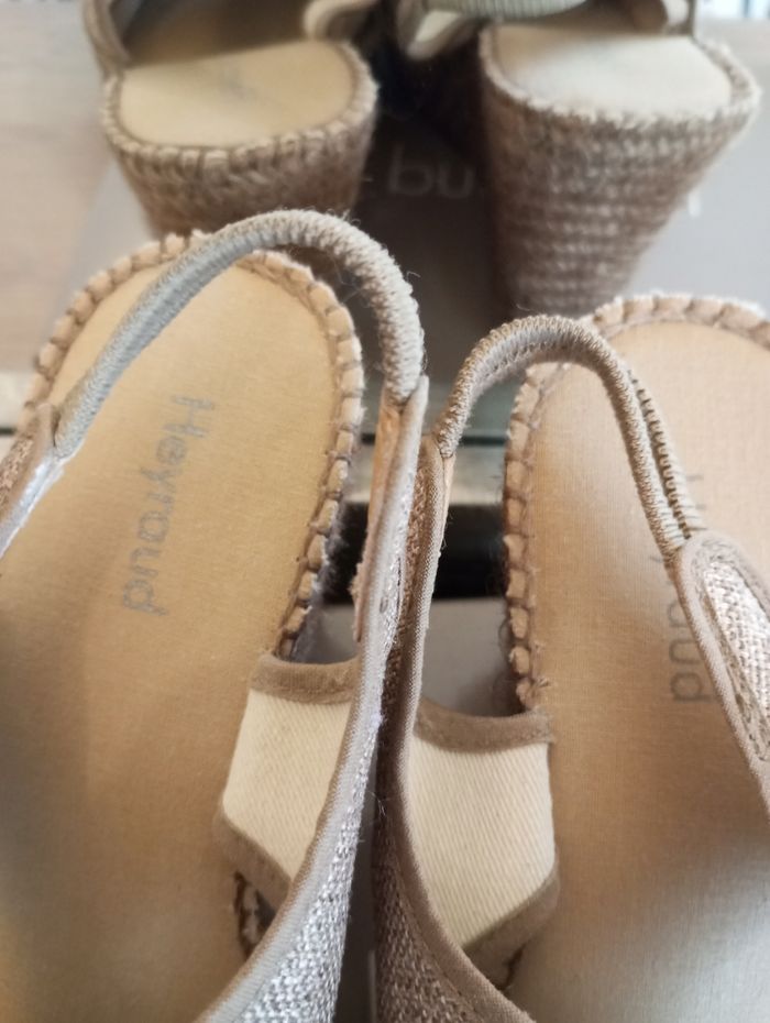 Sandales tressées compensées femme 39 - photo numéro 4