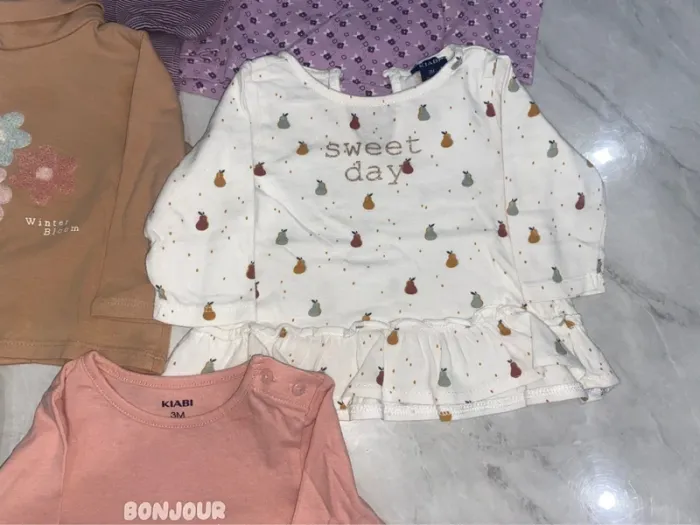 Lot 8 t-shirts manches longues 3mois - photo numéro 4