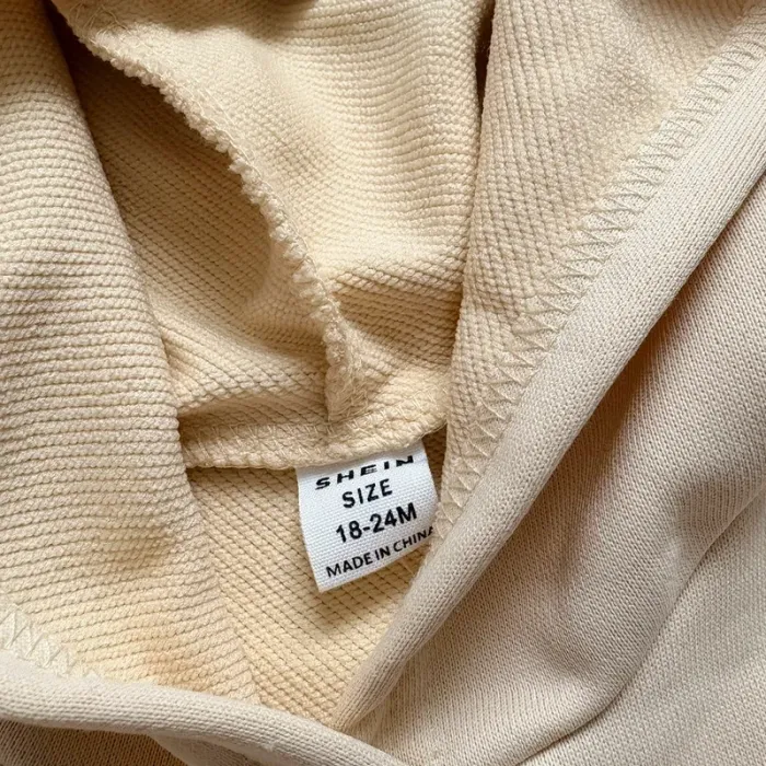 Ensemble beige Los Angeles 18 24 mois sweat court capuche jogging - photo numéro 4