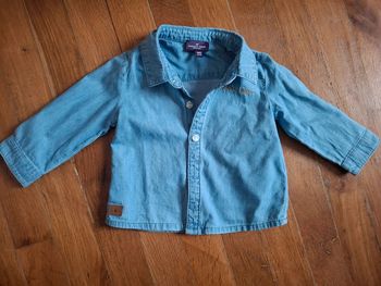 Chemise en jean 6 mois sergent major neuve "bébé lion"