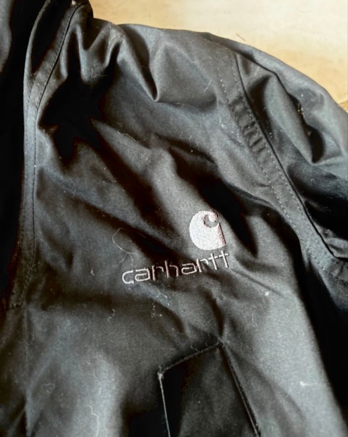 Veste coupe vent Carhart de couleur noire - photo numéro 4