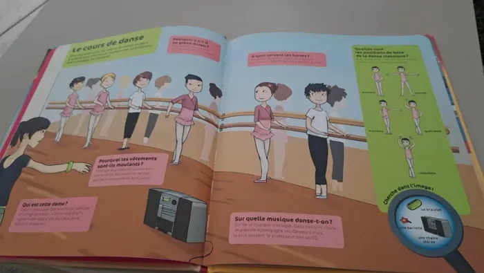 Livre" la danse" Questiins, Réponses, 4/6 ans - photo numéro 2