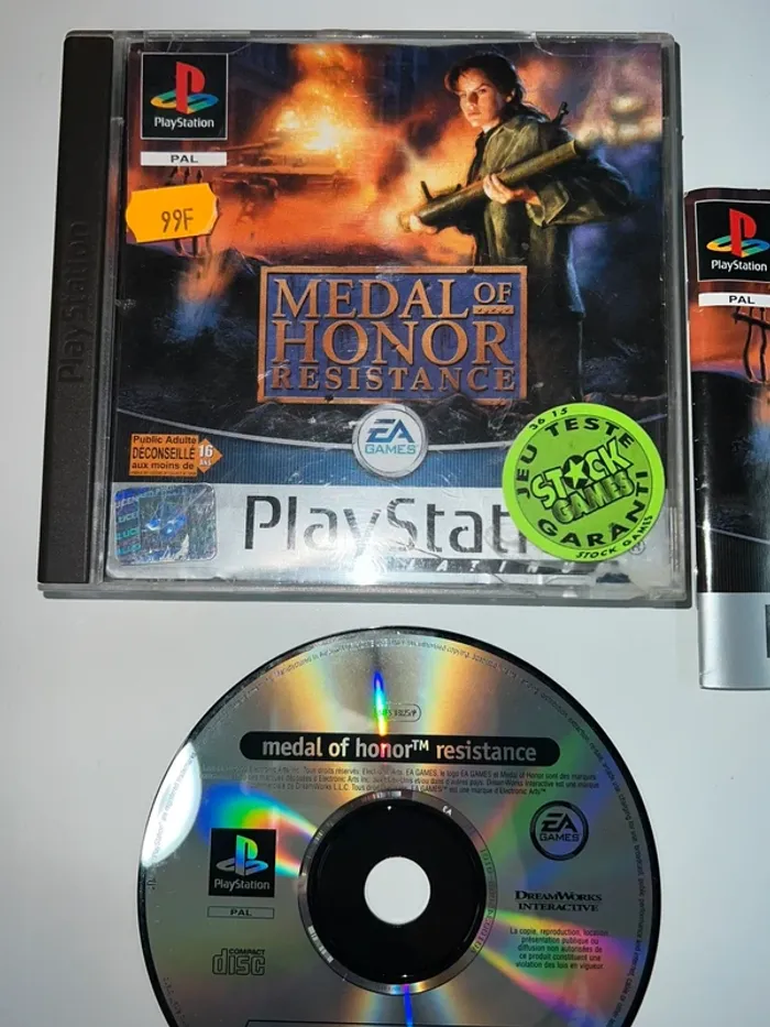Medal Of Honor: Resistance - PS1 Complet Version Française Platinum PAL Sony - photo numéro 3