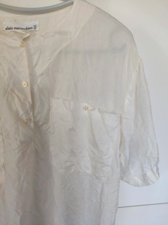 Alain Manoukian chemisier oversize 100 % soie S - photo numéro 2