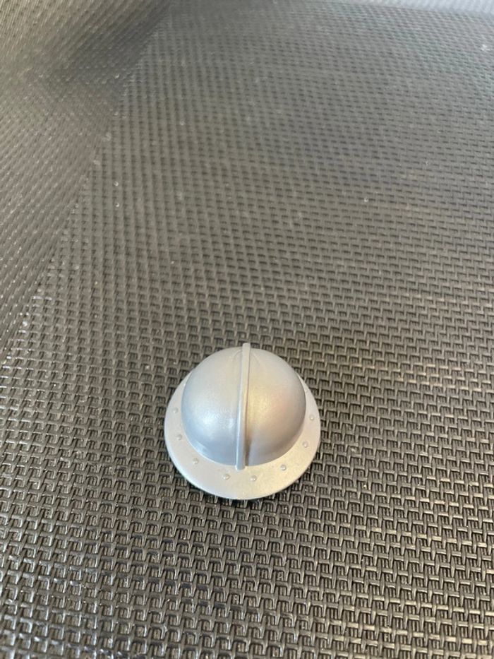 Playmobil casque morion gris clair armure chevalier moyen âge château citadelle forteresse - photo numéro 3