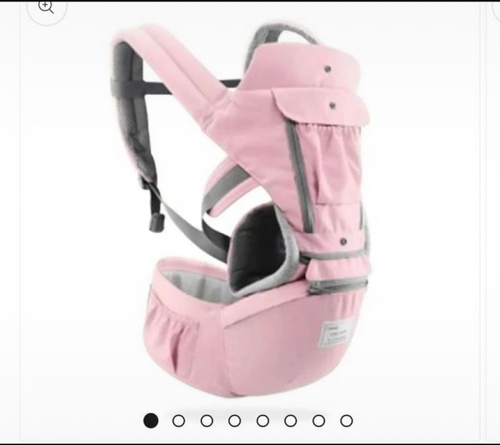 Porte-bébé ergonomique rose - photo numéro 3