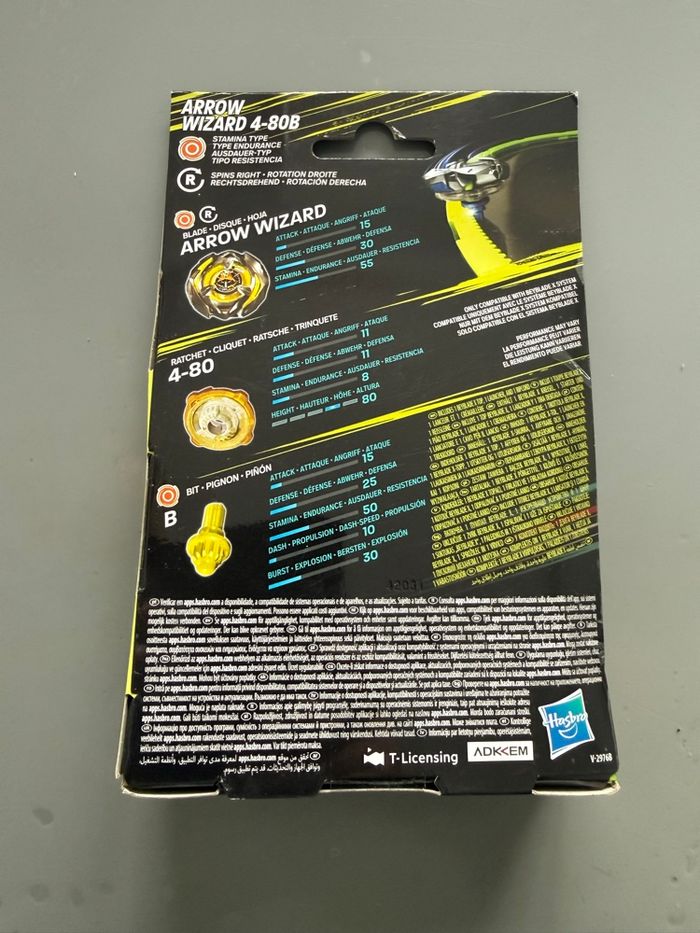 Toupie Beyblade X Arrow Wizard 4-80B + Lanceur - Takara Tomy de Hasbro - photo numéro 5