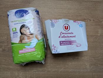 Lot paquet serviette hygiénique maternité et coussins d'allaitement