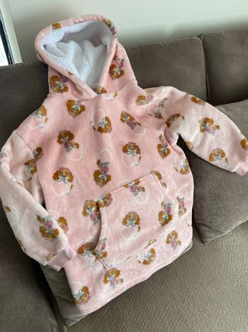 Pat’ Patrouille - Poncho plaid à capuche