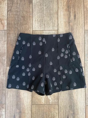 Short Zara imprimé femme taille haute