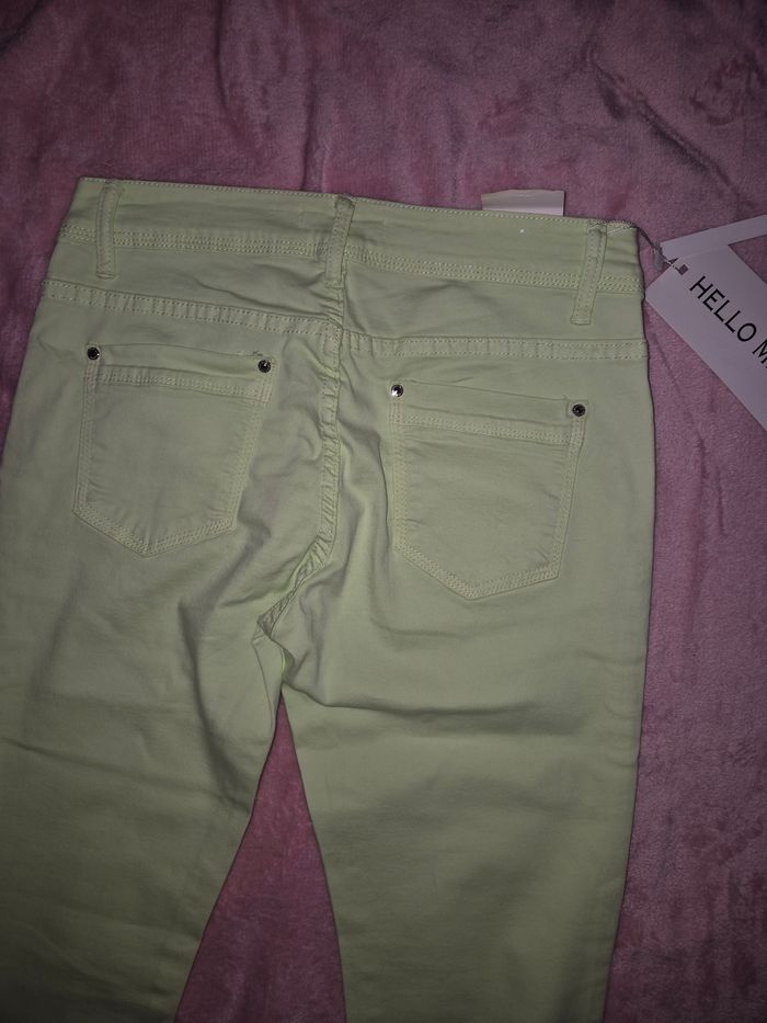 Pantalon skinny vert anis - photo numéro 6