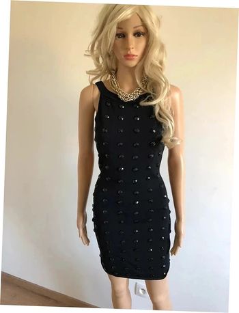 Robe noire sans manches avec perles Morgan taille S excellent état