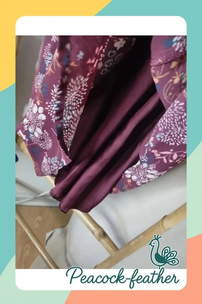Robe fleurie bordeaux 40 la halle - photo numéro 7